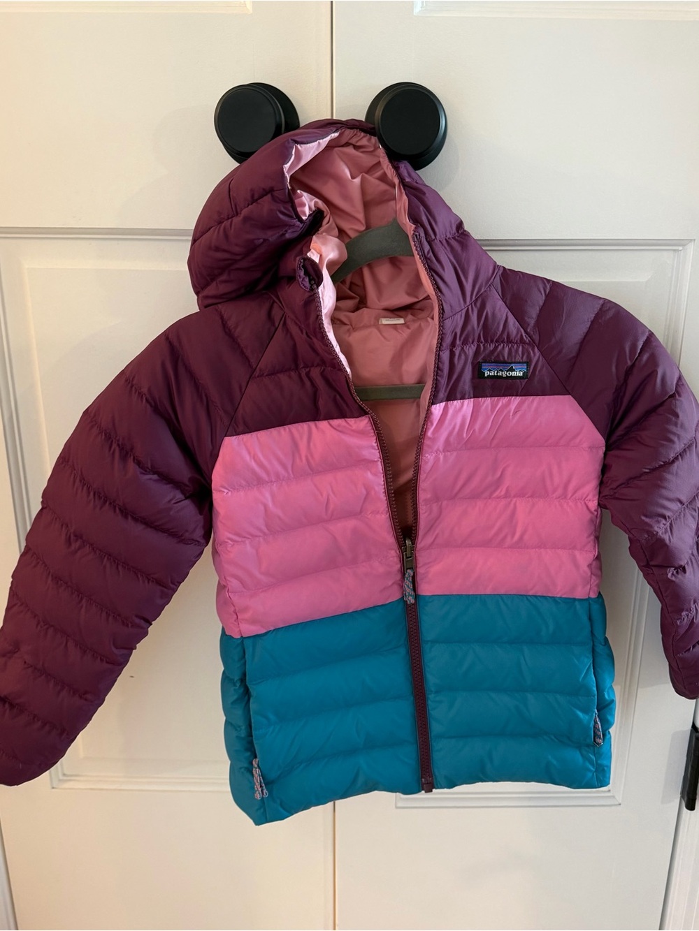 Patagonia Kids Colorblock Reversible Down Jacket
